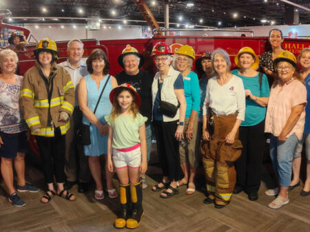 A field trip to the Hall of Flame Museum of Firefighting, Phoenix, was enjoyed by members, relatives, and friends.